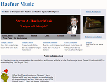 Tablet Screenshot of haefnermusic.com
